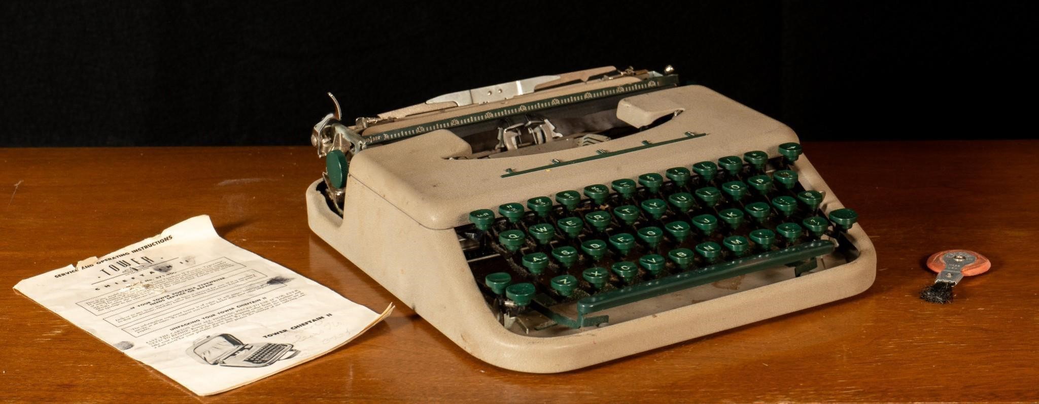 1958 Tower Chieftain II Portable Typewriter
