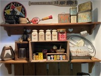 Wooden Shelves and Decor