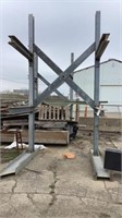 Heavy Duty Iron Beam Stands, approx. 14’8” tall w/