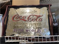 Coca-Cola mirrored tray