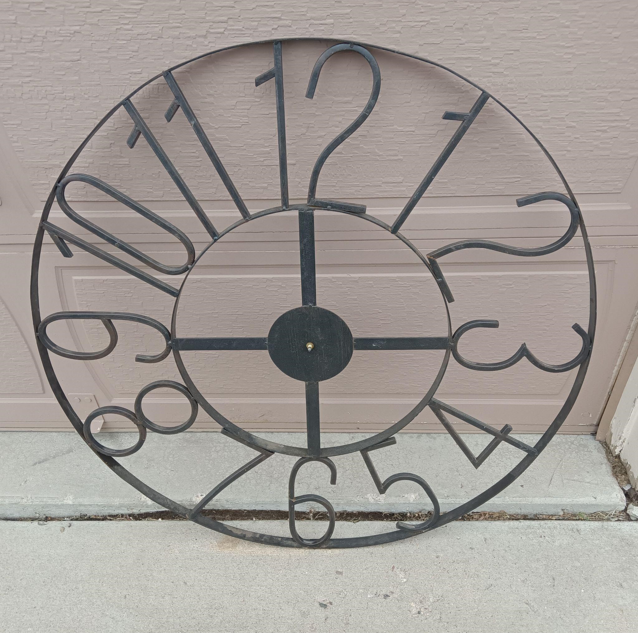 Yard Art - Giant Metal Clock