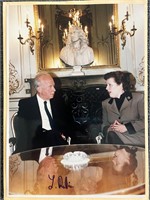 Prime Minister of Israel Yitzhak Rabin signed phot
