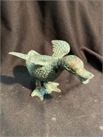 Cast iron flying duck 7 inches long 4 1/2 in. wide