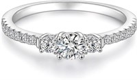 Elegant Round 1.50ct White Sapphire Eternity Ring