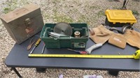 Popular mechanics tool belt, tool box, Craftsman