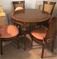 X - ROUND TABLE W/ 4 CHAIRS