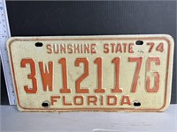 License plate- Florida 1974