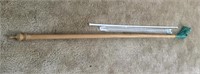 curtain rods - brown 80" long