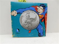 RCM SUPERMAN 20 DOLLAR .9999 SILVER COIN