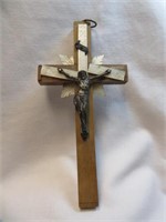 WOODEN & MOTHER OF PEARL CROSS