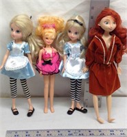 C2) FOUR DISNEY DOLLS INCLUDING DATES FROM 1989 &