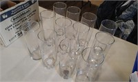 12 Glass Vases, 9 inches Tall
