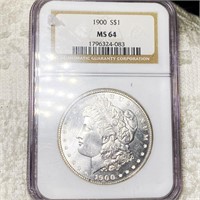 1900 Morgan Silver Dollar NGC - MS64