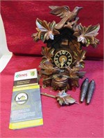 Hones Made Germany Cuckoo Clock w COA Complete