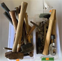 Group of hammers, pullers & tools