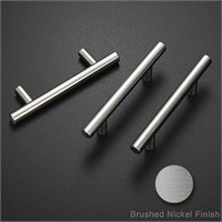 30 Pack Brushed Nickel Cabinet Handles 3 Inch Hole