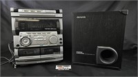 AIWA Speaker & CD Stereo Cassette Receiver