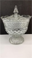 American  Brill Cut cut Glass Serving Dish with