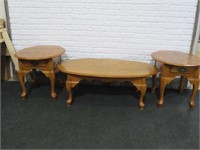 (SET OF 3) 1COFFEE TABLE / 2 END TABLES