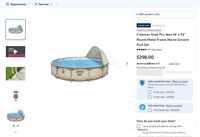 B3186  Coleman Round Metal Frame Pool 14 x 33