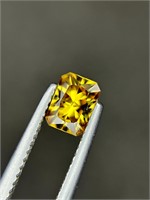 1.05 Carats Fancy Cut natural Yellow Zircon