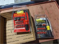 (2) Ratcheting Screwdriver Sets