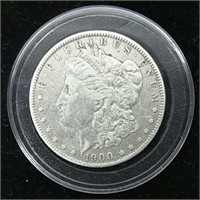 1900-O Morgan Silver Dollar in Case