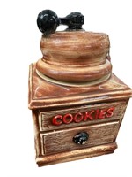 Ceramic Coffee Mill Cookie Jar