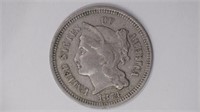 1874 Three Cent Nickel
