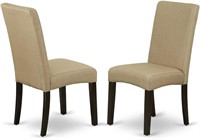 East West DRP5T03 Dining Chairs  Set of 2.
