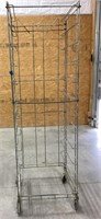 Wire mobile bakers rack-23.5 x 25.5 x 75