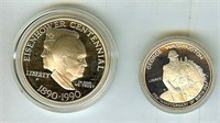 1982 1990 Wash PR/ Eisenhower Silver $1