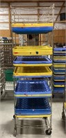 Wire mobile bakers rack-23.5 x 25.5 x75