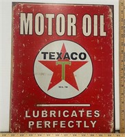 Vintage Texaco Motor Oil Metal Sign