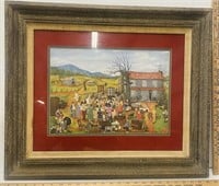 Vintage Queena Stovall “A Southern Memory” Framed
