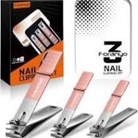 3 Pcs Foranyo Stainless Steel Nail Clipper Set