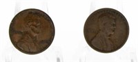 (2) 1909 - 1909 VDB Lincoln Cents