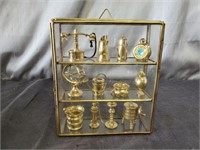 Small Brass Figurine Set