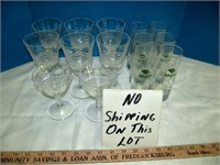 Vintage Stem Ware & Libby Mojito Glass Sets