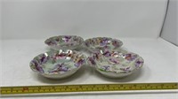 Set of 4 Mamover German China Plates