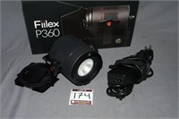 Fiilex P360 LED Light with Barndoors and Power Sup