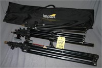 Lot (2) Impact Light Stands; (1) 1103 Reflector Ho