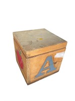 VTG Children's Wooden Toy Box