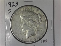 1923-S Peace Silver Dollar