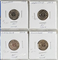 red 5(4) NETHERLANDS COINS MIX