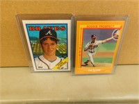 Tom Glavine RC's - Lot of 2 baseball cards