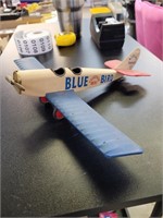 Bluebird passenger rides model airplane 10x11