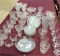 Large Assortment Of Vintage Glassware