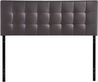Tufted Faux Leather Upholstered Full Headboard