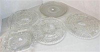 5 Pcs. Glass-Like Platters